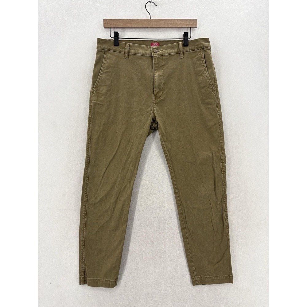 Levi's XX Chino Pants Mens 34x27 Green Standard Taper Stretch Casual Workwear